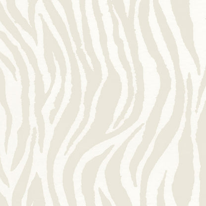 Debra Zebra Print Wallpaper - Putty