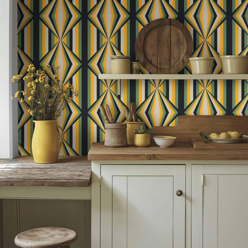 Deco Prism Wallpaper - Liberty James Studio