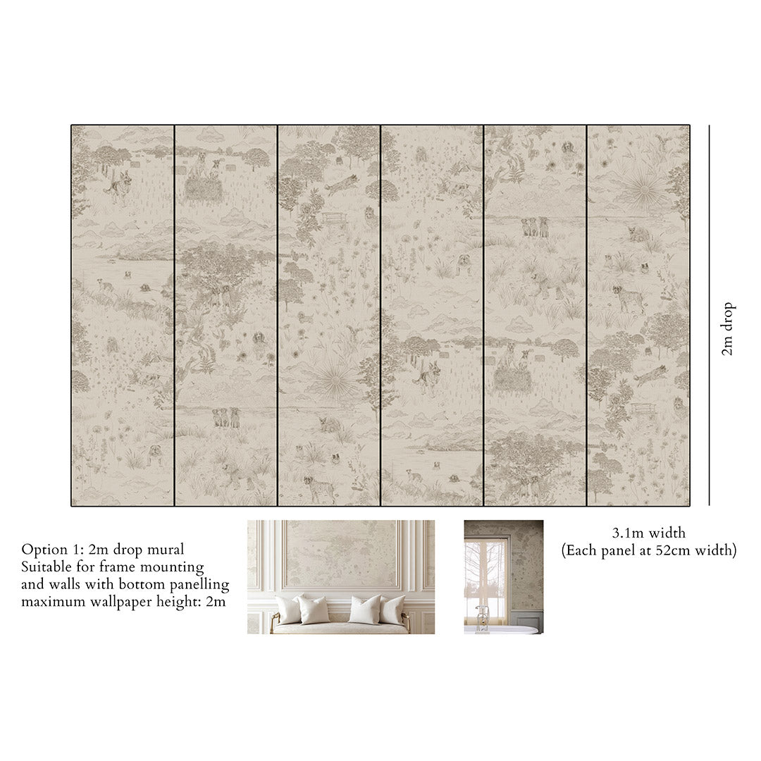 Dog Tales Wallpaper - 2.8m Drop