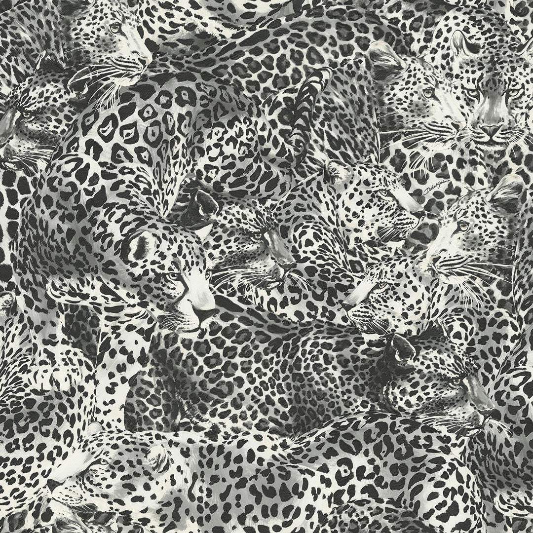 Dolce & Gabbana Leopardo Wallpaper - Black & White