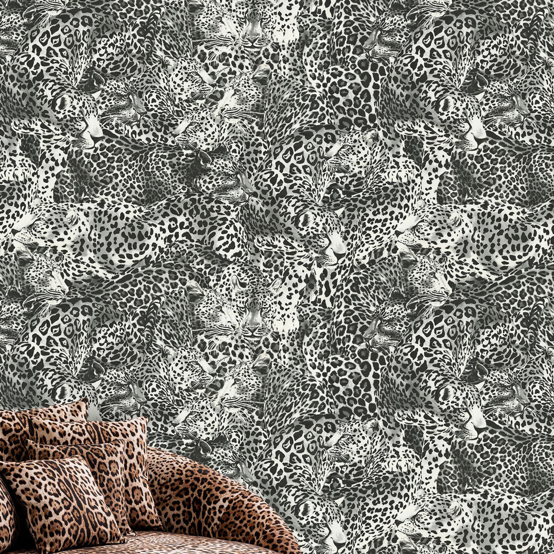 Dolce & Gabbana Leopardo Wallpaper - Black & White