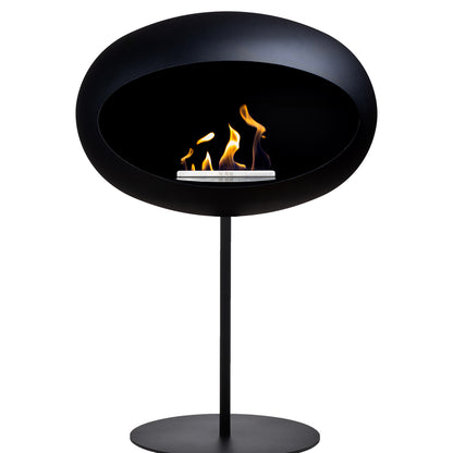 Dome 625 - Black Ground Steel Low Bioethanol Fireplace - Le Feu
