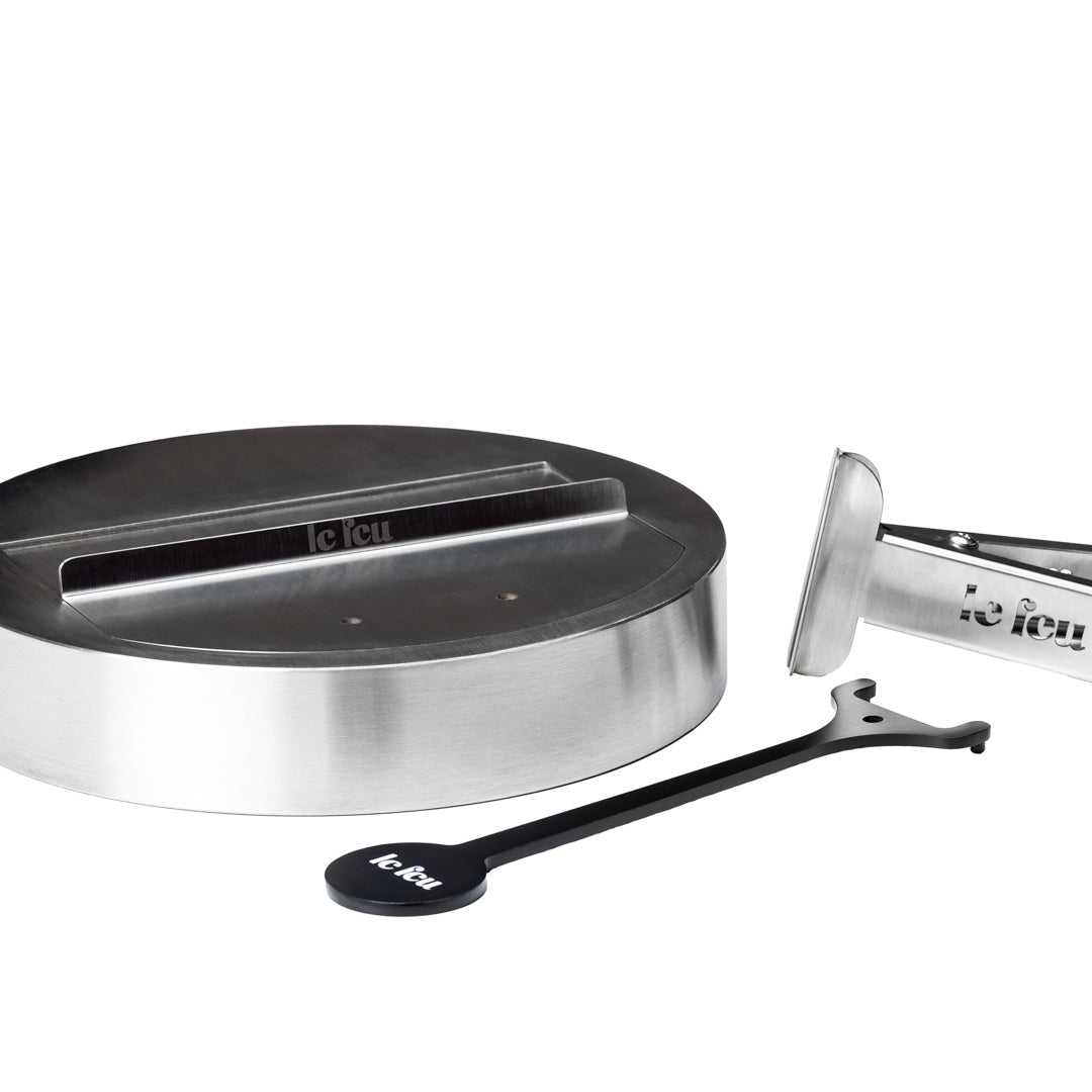 Dome 625 - Black Ground Wood Low Fireplace - Le Feu