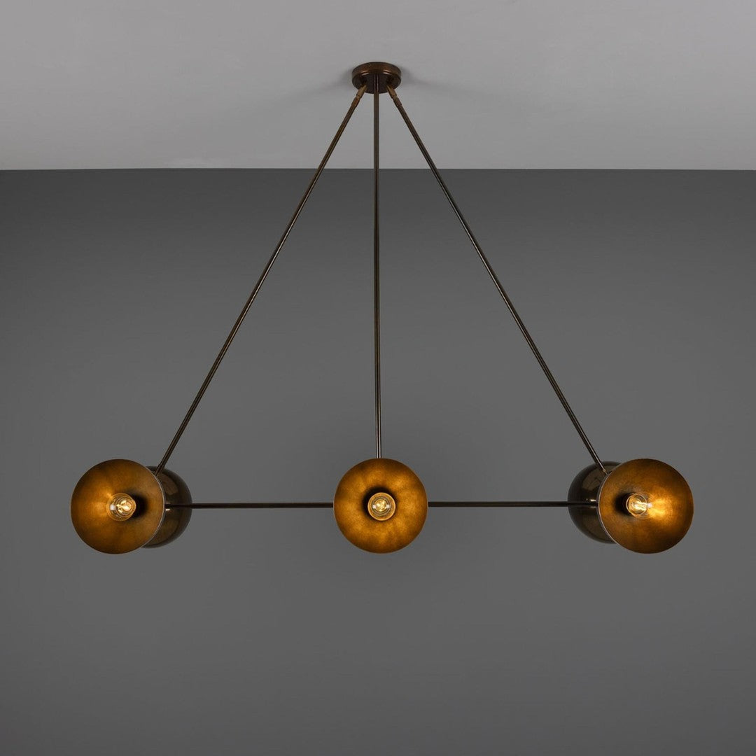 Eclipse Brass Dome Chandelier