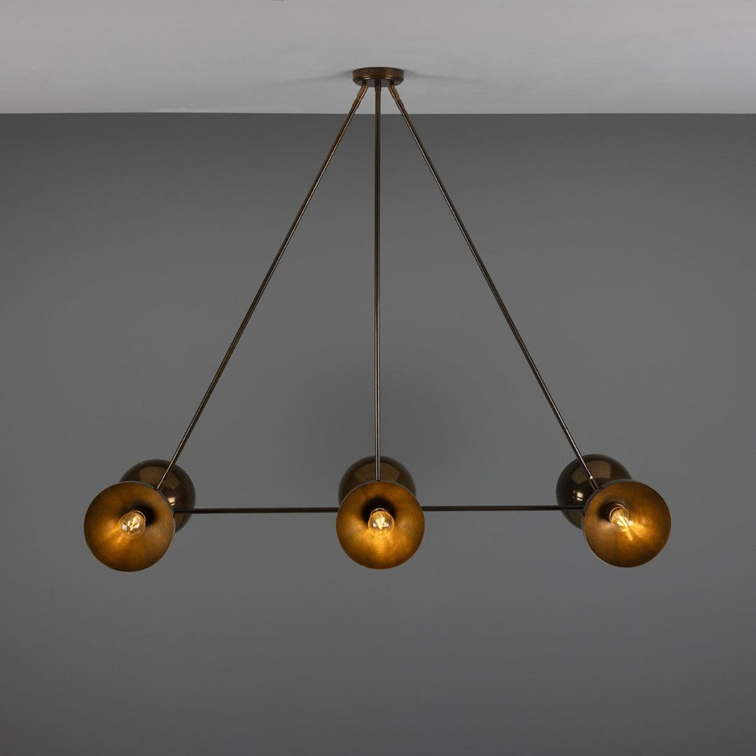 Eclipse Brass Dome Chandelier