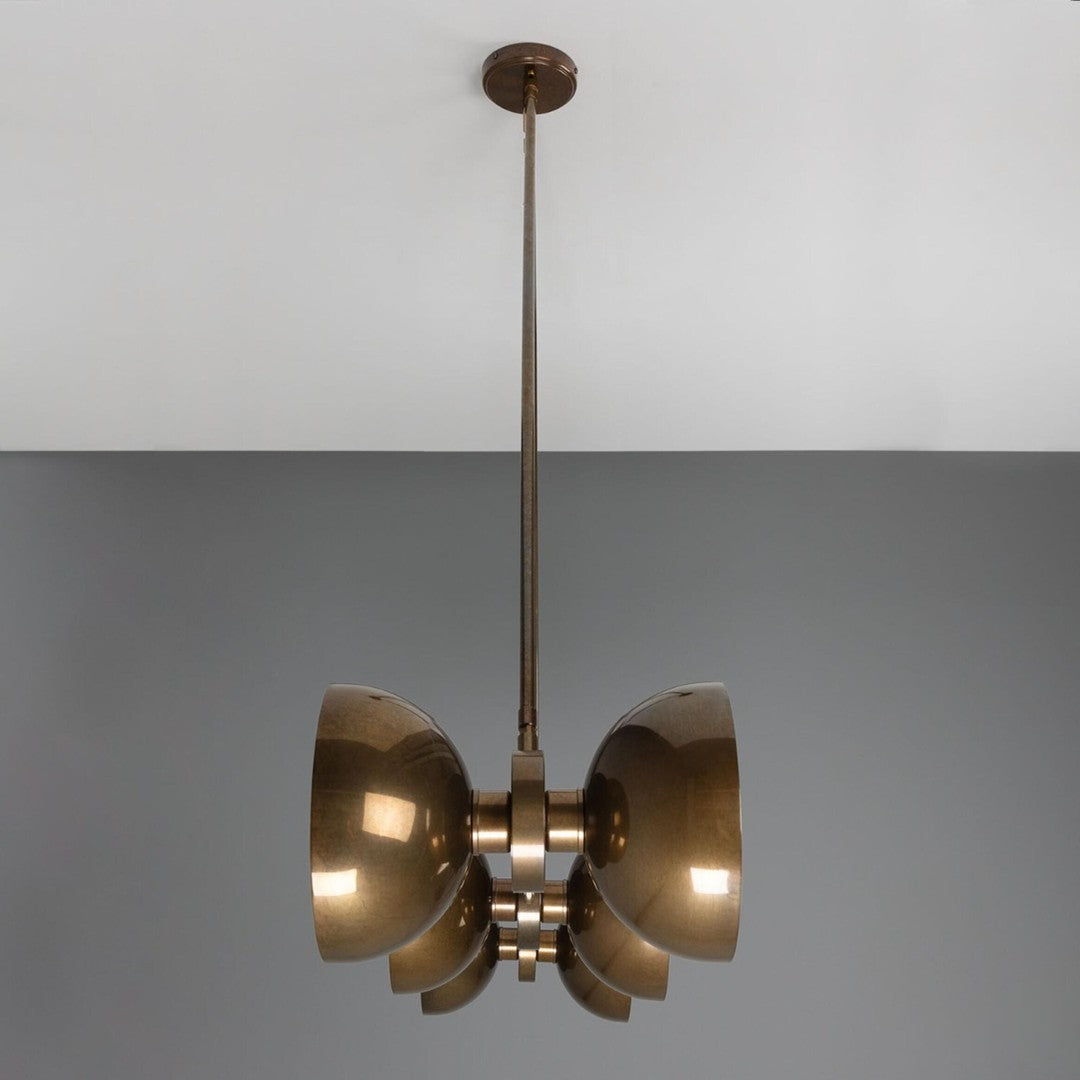Eclipse Brass Dome Chandelier