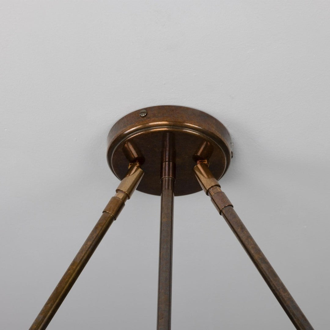 Eclipse Brass Dome Chandelier