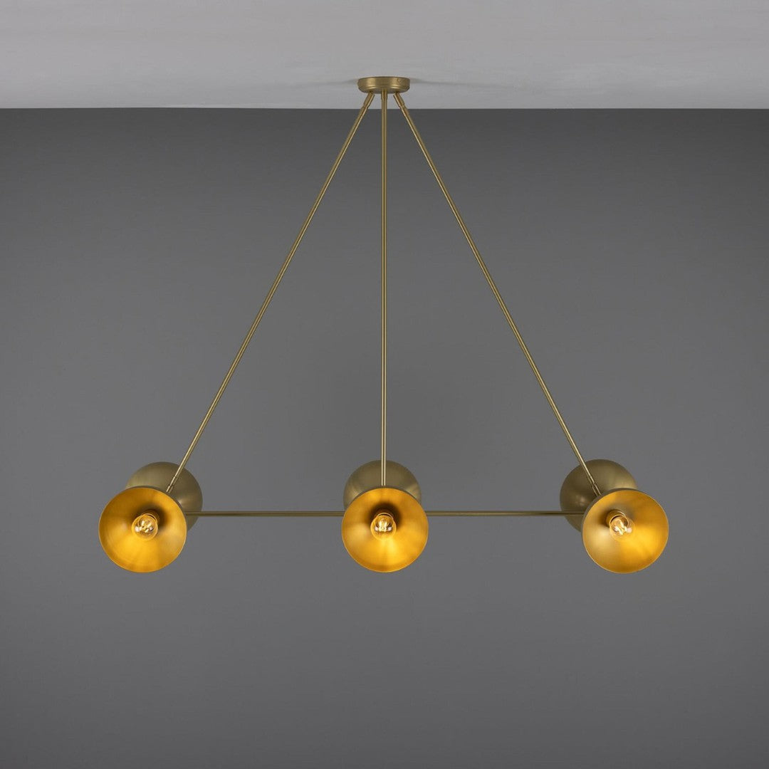 Eclipse Brass Dome Chandelier