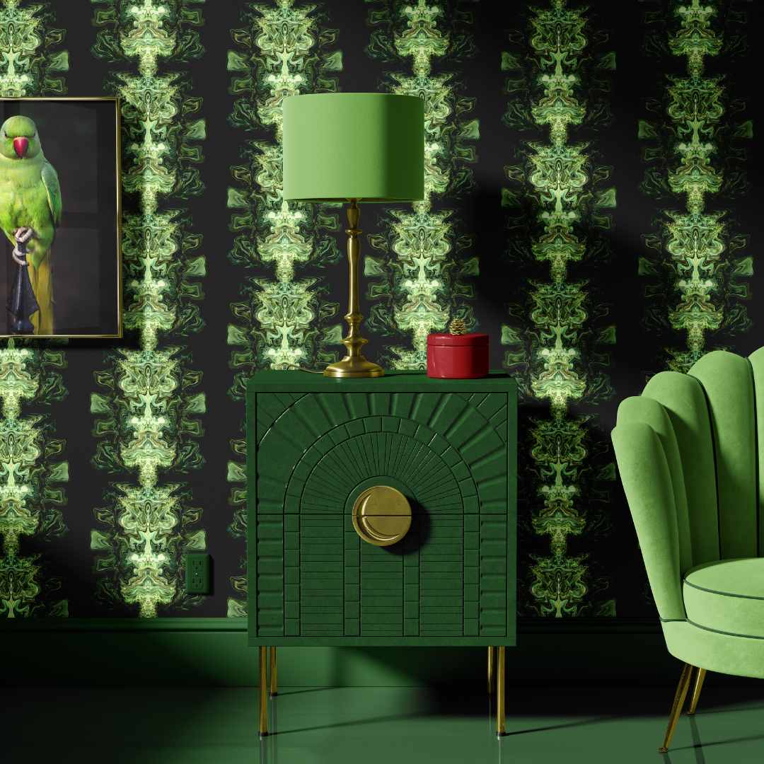 Emerald Elixir Wallpaper - Liberty James Studio