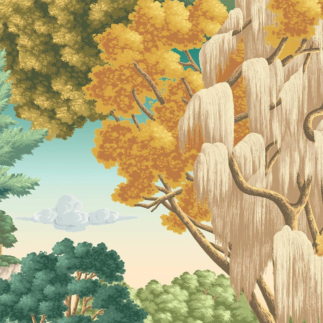 Enchanted Gardens Wallpaper - Evergreen