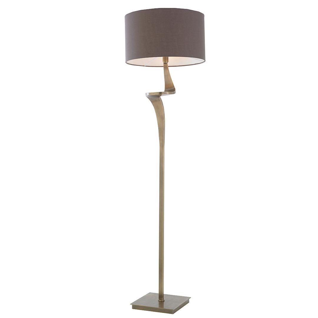 Enzo Floor Lamp - Antique Brass - RV Astley