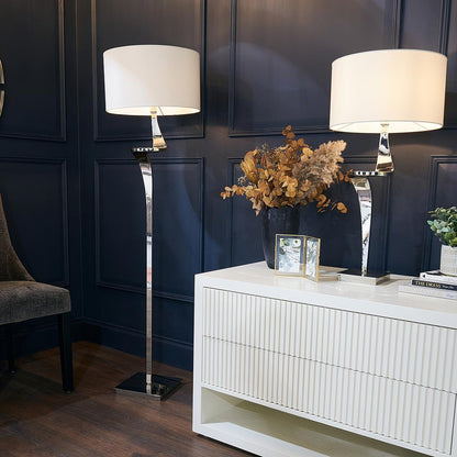 Enzo Floor Lamp - Nickel - RV Astley
