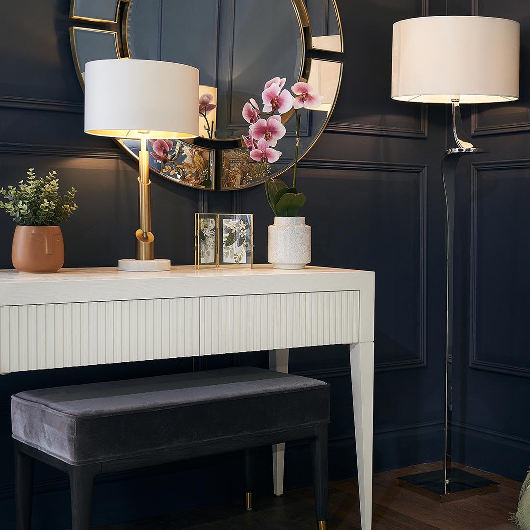 Enzo Floor Lamp - Nickel - RV Astley