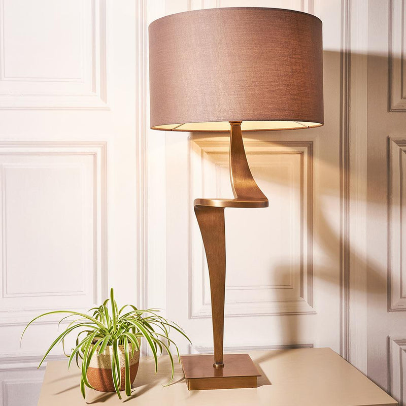 Enzo Table Lamp - Antique Brass - RV Astley