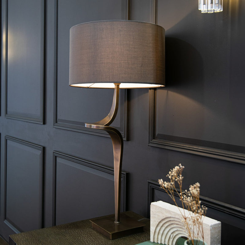 Enzo Table Lamp - Antique Brass - RV Astley