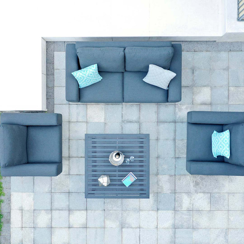 Ethos 2 Seater Sofa Set in Charcoal