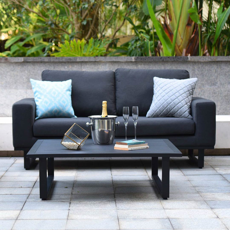 Ethos 2 Seater Sofa Set in Charcoal