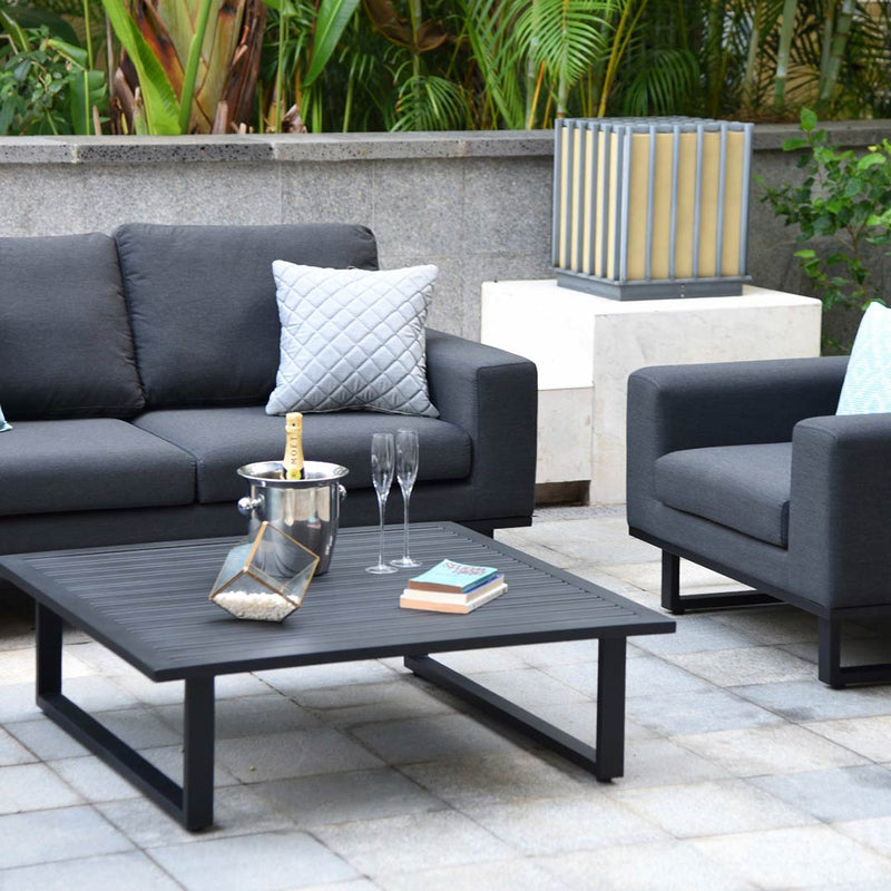 Ethos 2 Seater Sofa Set in Charcoal