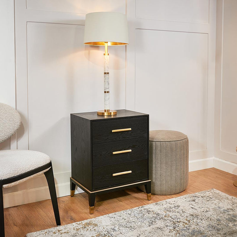 Evan 3 Drawer Side Table - RV Astley