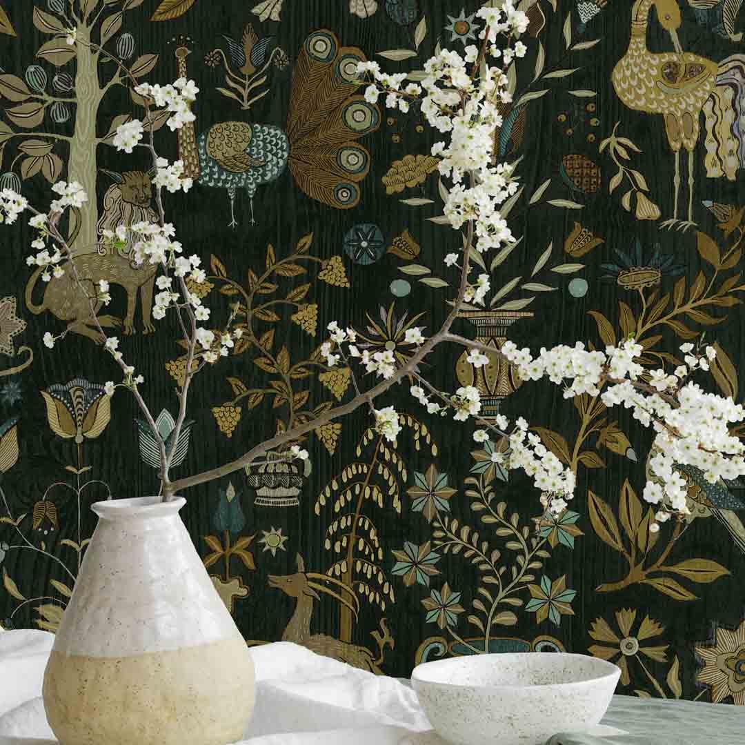 Fable Garden Wallpaper - Alma Collection - Josephine Munsey