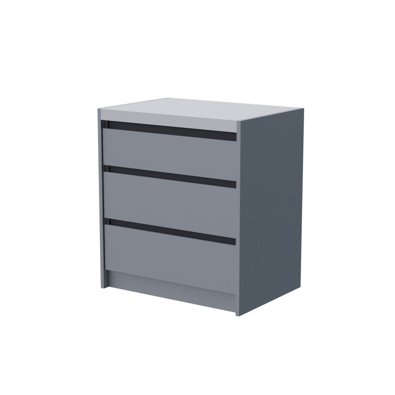 Fairford Modular Kitchen - 5 Piece Linear Set Grey & Black Mix