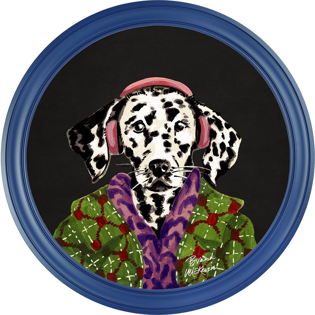 Fine China - Dylan on Charcoal Black - Brand McKenzie Framed Art Prints