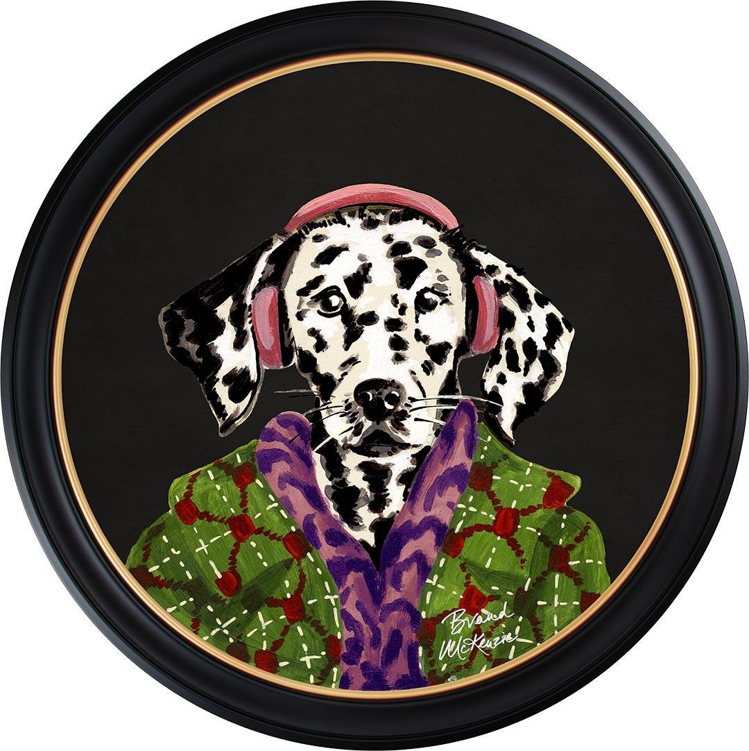 Fine China - Dylan on Charcoal Black - Brand McKenzie Framed Art Prints