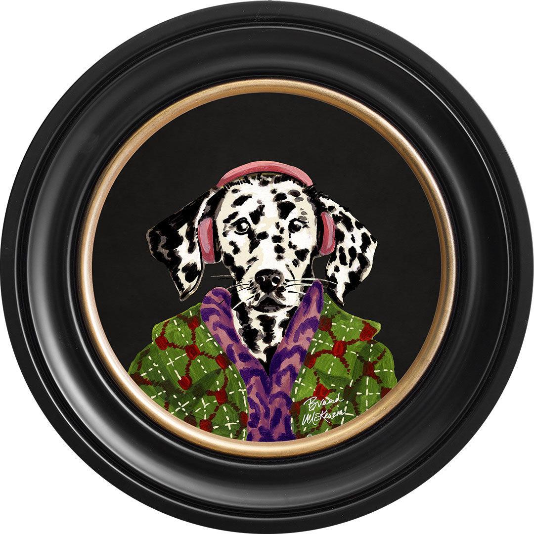 Fine China - Dylan on Charcoal Black - Brand McKenzie Framed Art Prints