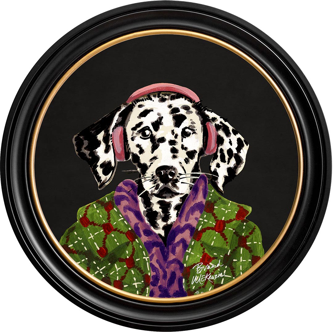 Fine China - Dylan on Charcoal Black - Brand McKenzie Framed Art Prints