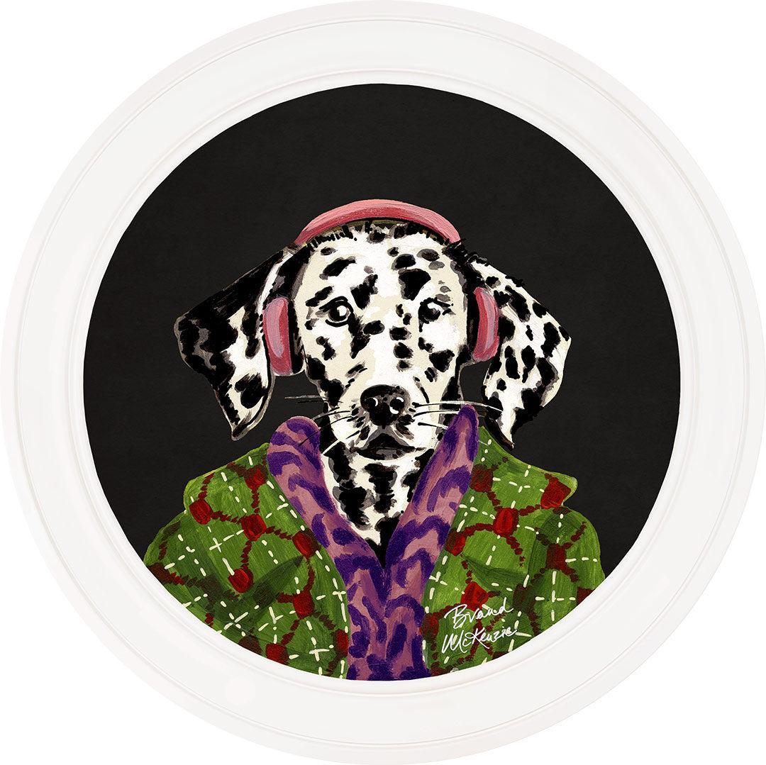 Fine China - Dylan on Charcoal Black - Brand McKenzie Framed Art Prints