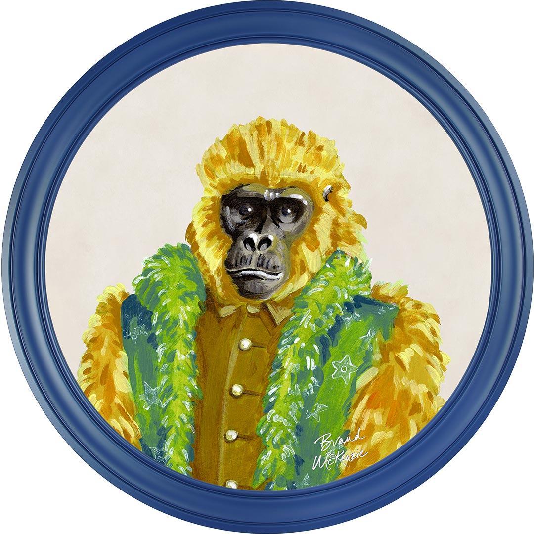 Fine China - Gus on Chalk White - Brand McKenzie Framed Art Prints