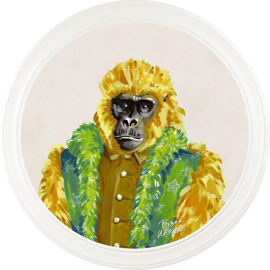 Fine China - Gus on Chalk White - Brand McKenzie Framed Art Prints