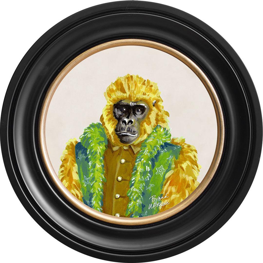 Fine China - Gus on Chalk White - Brand McKenzie Framed Art Prints