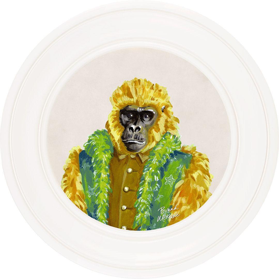 Fine China - Gus on Chalk White - Brand McKenzie Framed Art Prints