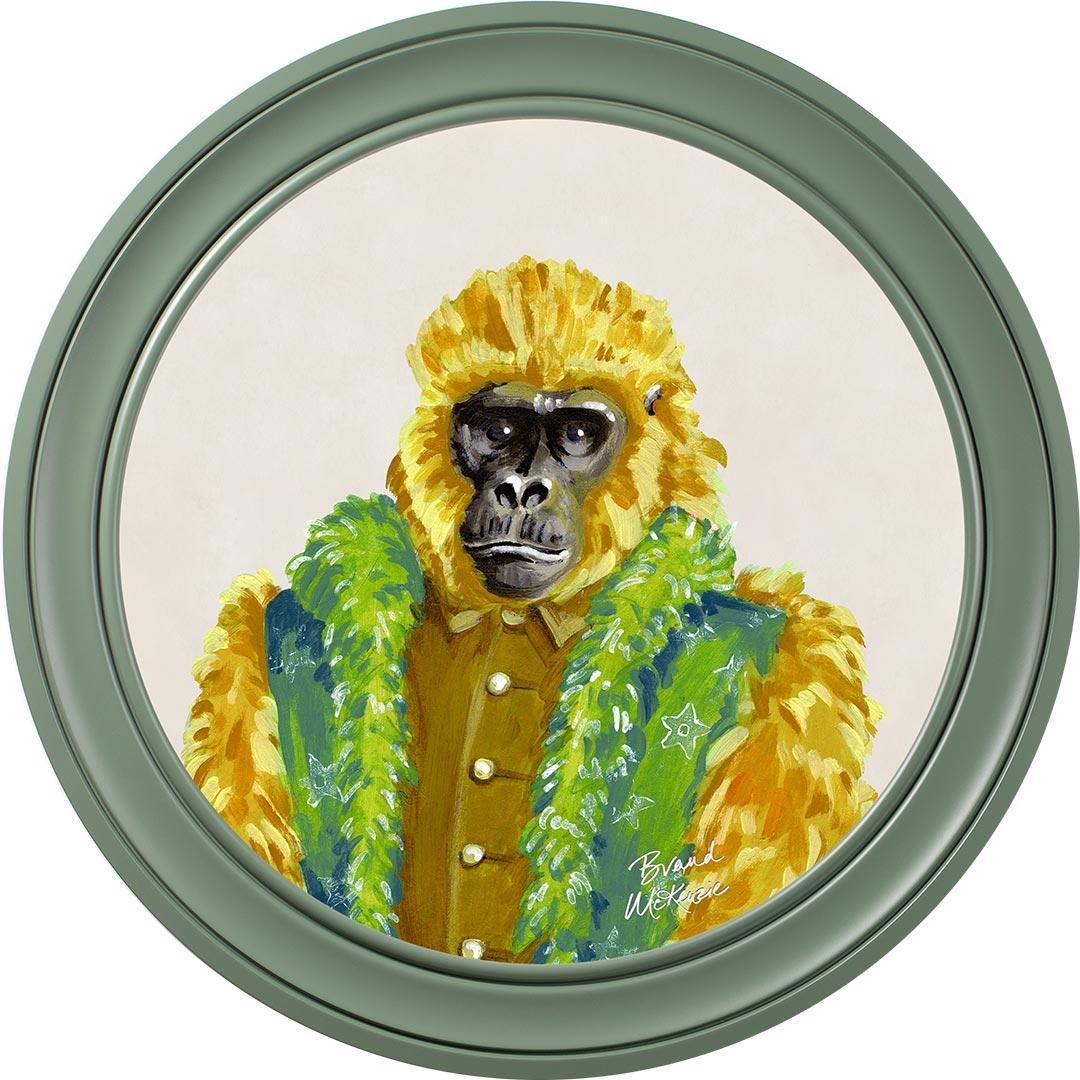 Fine China - Gus on Chalk White - Brand McKenzie Framed Art Prints