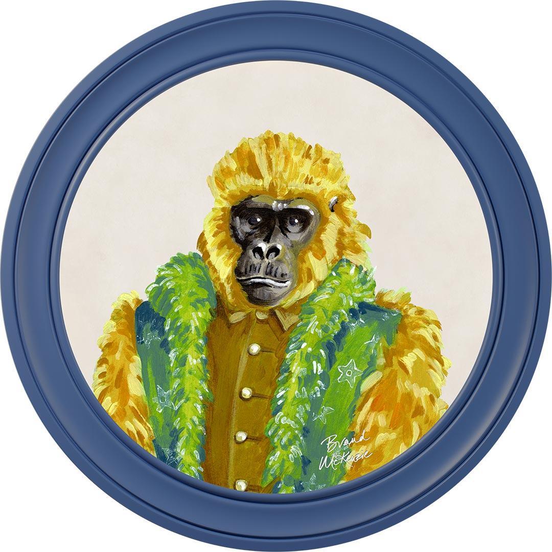 Fine China - Gus on Chalk White - Brand McKenzie Framed Art Prints