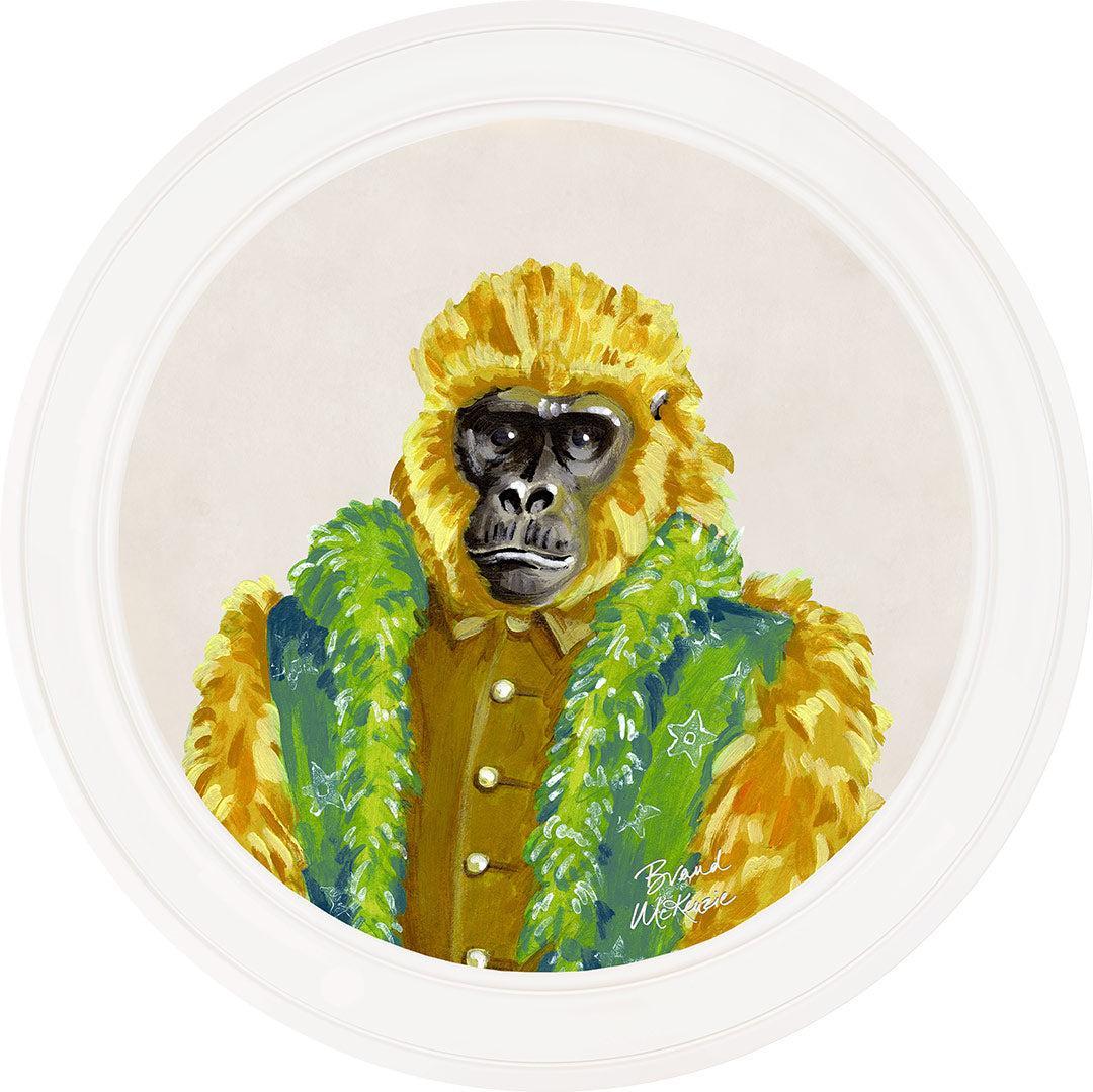 Fine China - Gus on Chalk White - Brand McKenzie Framed Art Prints