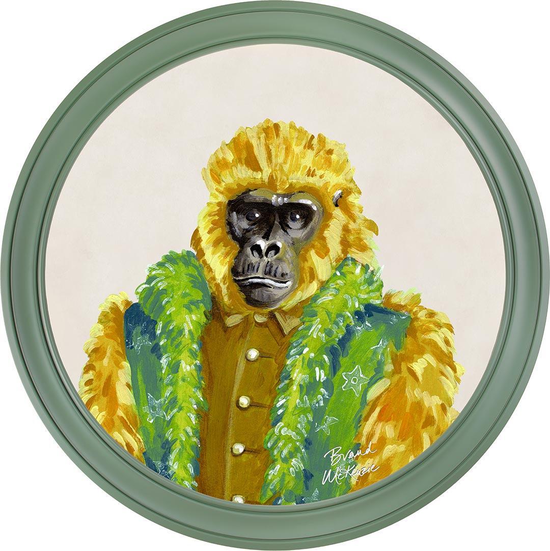 Fine China - Gus on Chalk White - Brand McKenzie Framed Art Prints