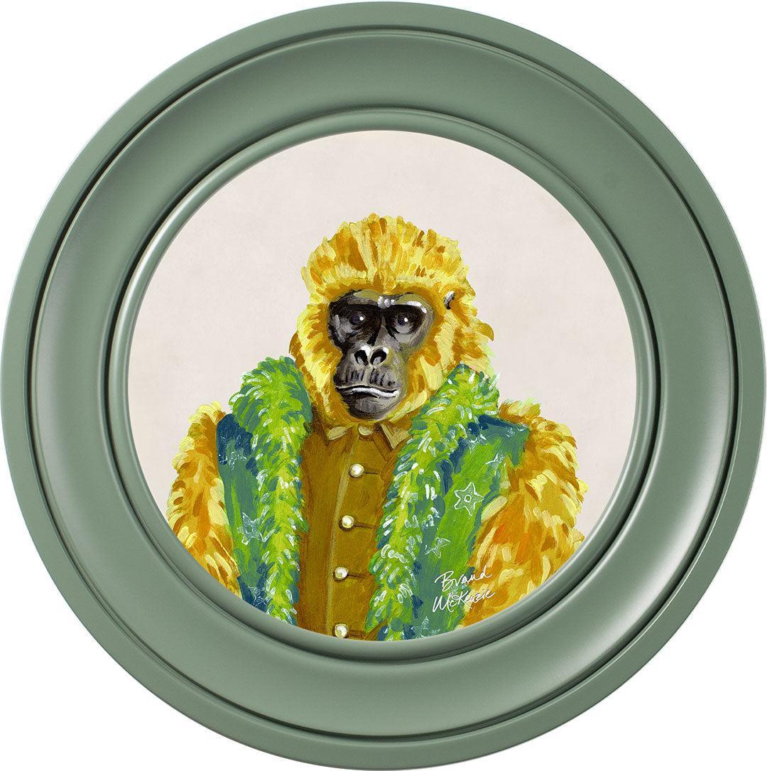 Fine China - Gus on Chalk White - Brand McKenzie Framed Art Prints
