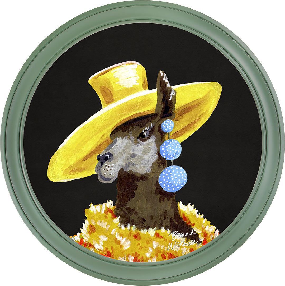 Fine China - Lily on Charcoal Black - Brand McKenzie Framed Art Prints