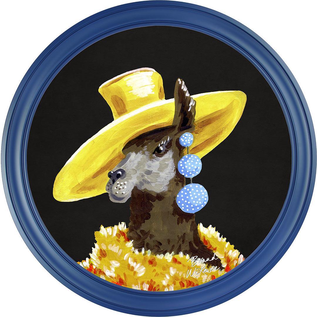 Fine China - Lily on Charcoal Black - Brand McKenzie Framed Art Prints