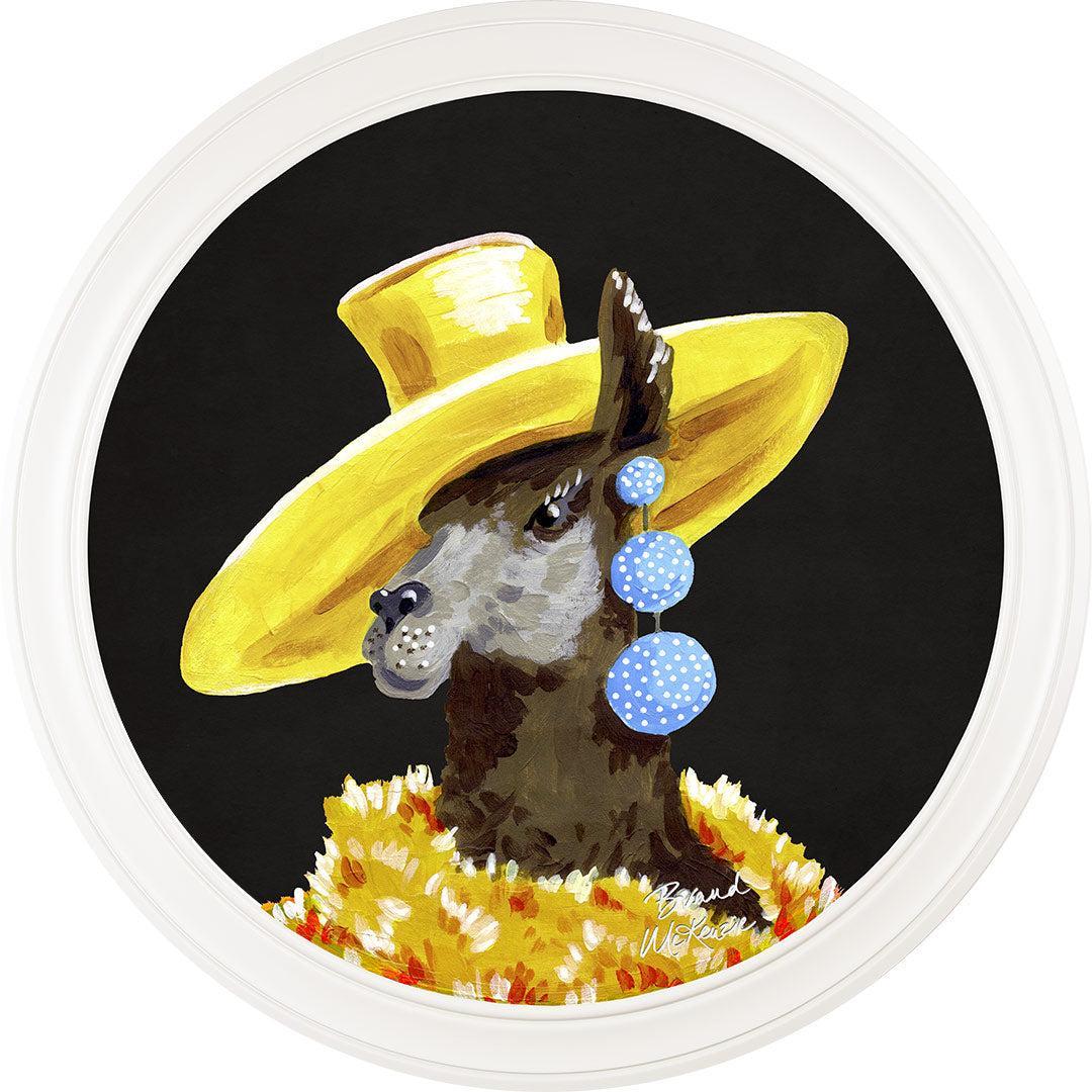 Fine China - Lily on Charcoal Black - Brand McKenzie Framed Art Prints