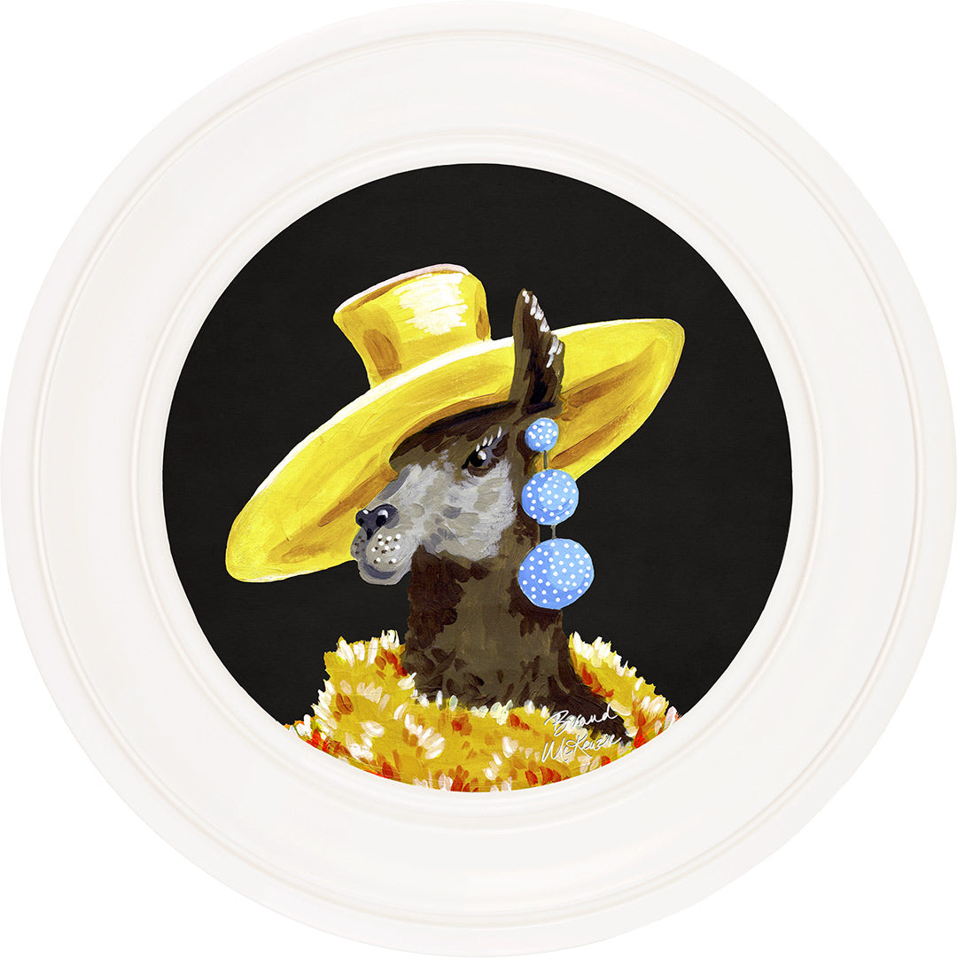 Fine China - Lily on Charcoal Black - Brand McKenzie Framed Art Prints