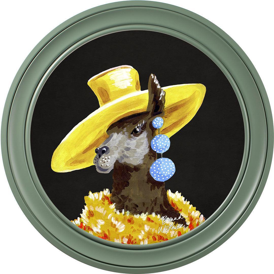 Fine China - Lily on Charcoal Black - Brand McKenzie Framed Art Prints