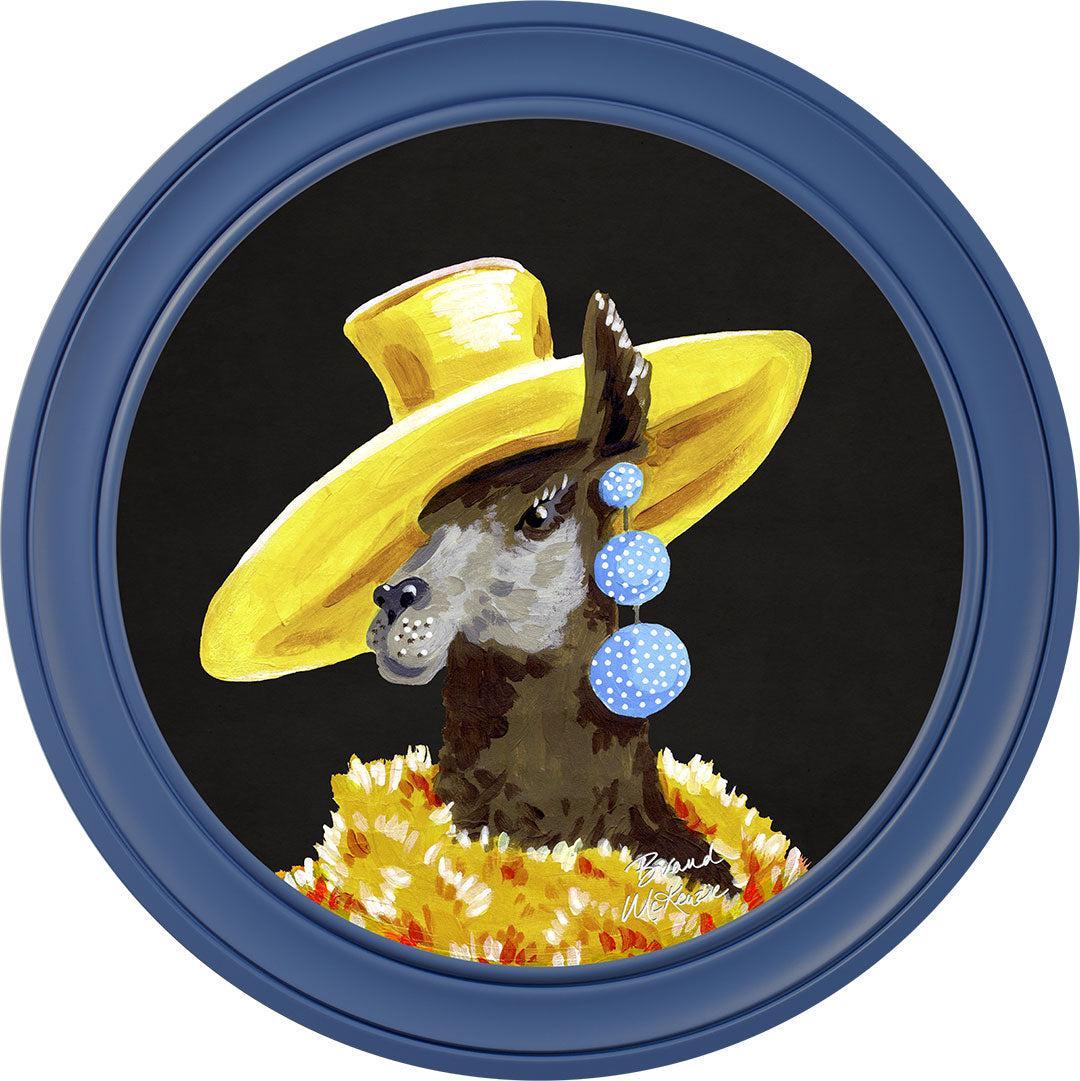 Fine China - Lily on Charcoal Black - Brand McKenzie Framed Art Prints