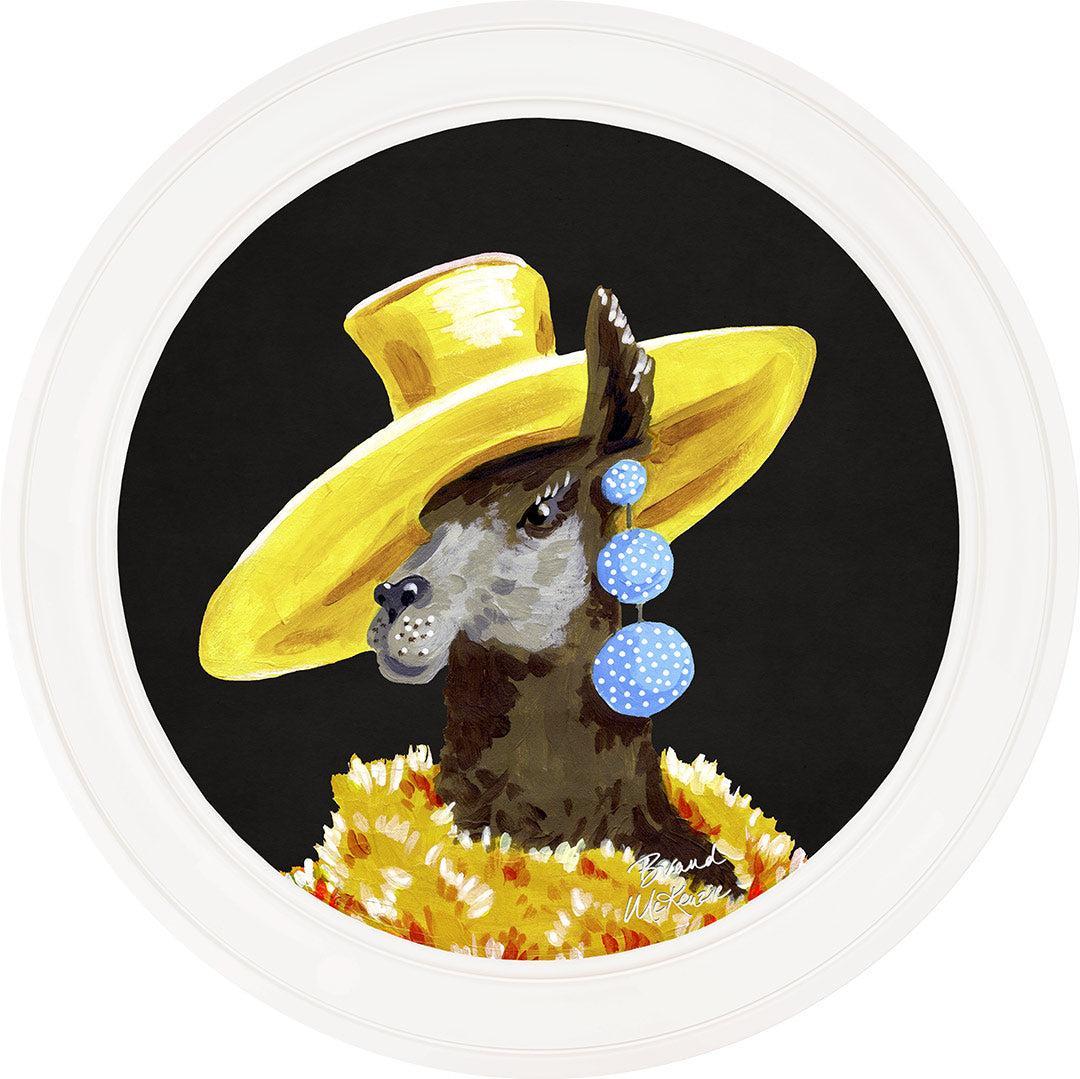 Fine China - Lily on Charcoal Black - Brand McKenzie Framed Art Prints