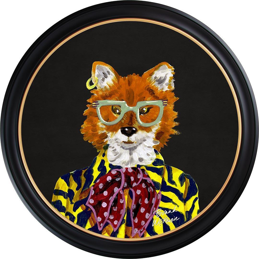 Fine China - Todd on Charcoal Black - Brand McKenzie Framed Art Prints