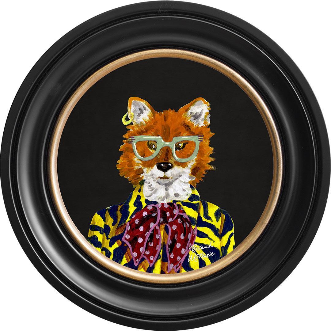 Fine China - Todd on Charcoal Black - Brand McKenzie Framed Art Prints