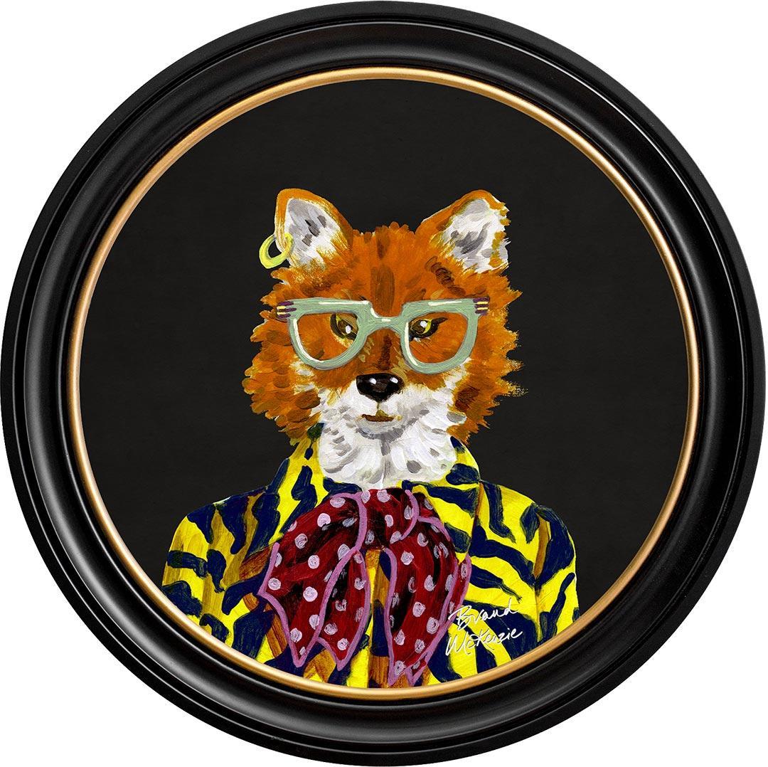 Fine China - Todd on Charcoal Black - Brand McKenzie Framed Art Prints