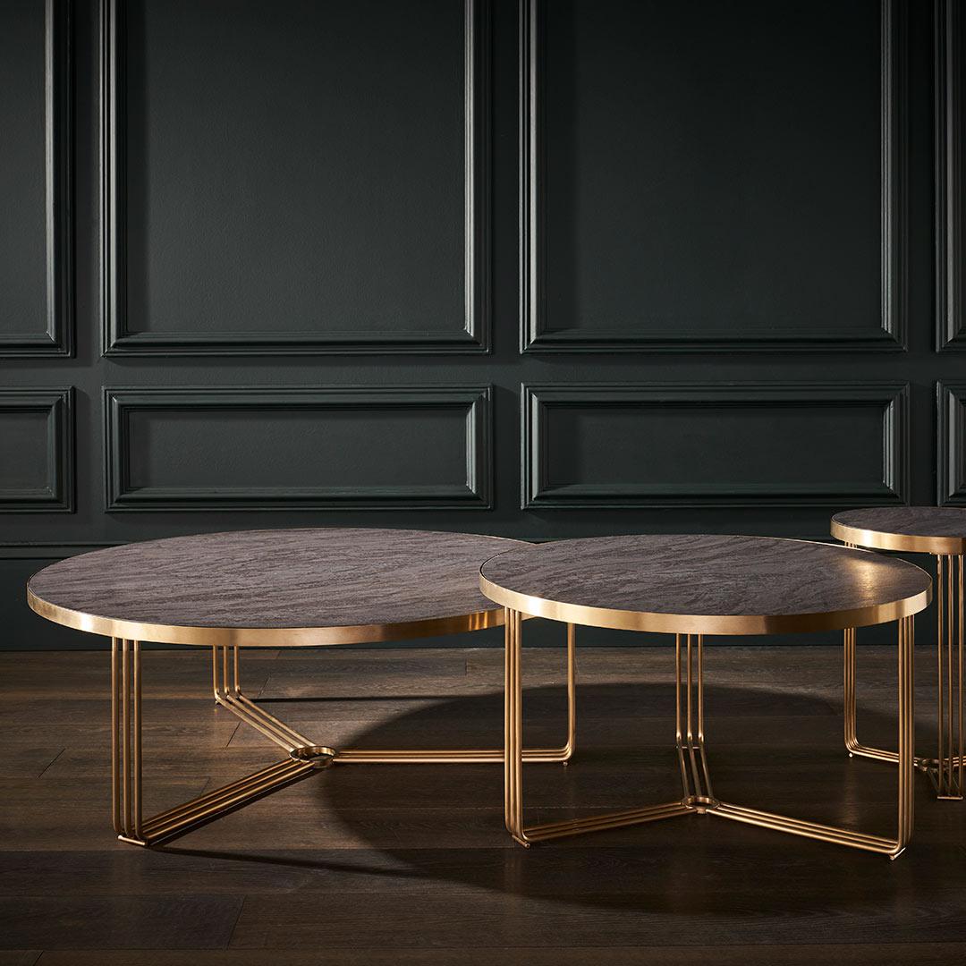 Finn Brass Coffee Table - Gillmore Space